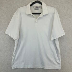 Joseph Abboud Men's White Short Sleeve Liquid Soft Polo Shirt XL Golf Casual